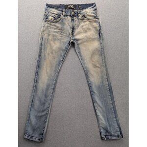 AHP Another Hype Piece Jeans Mens 32x32 Light Wash Slim Fit Distressed Stretch